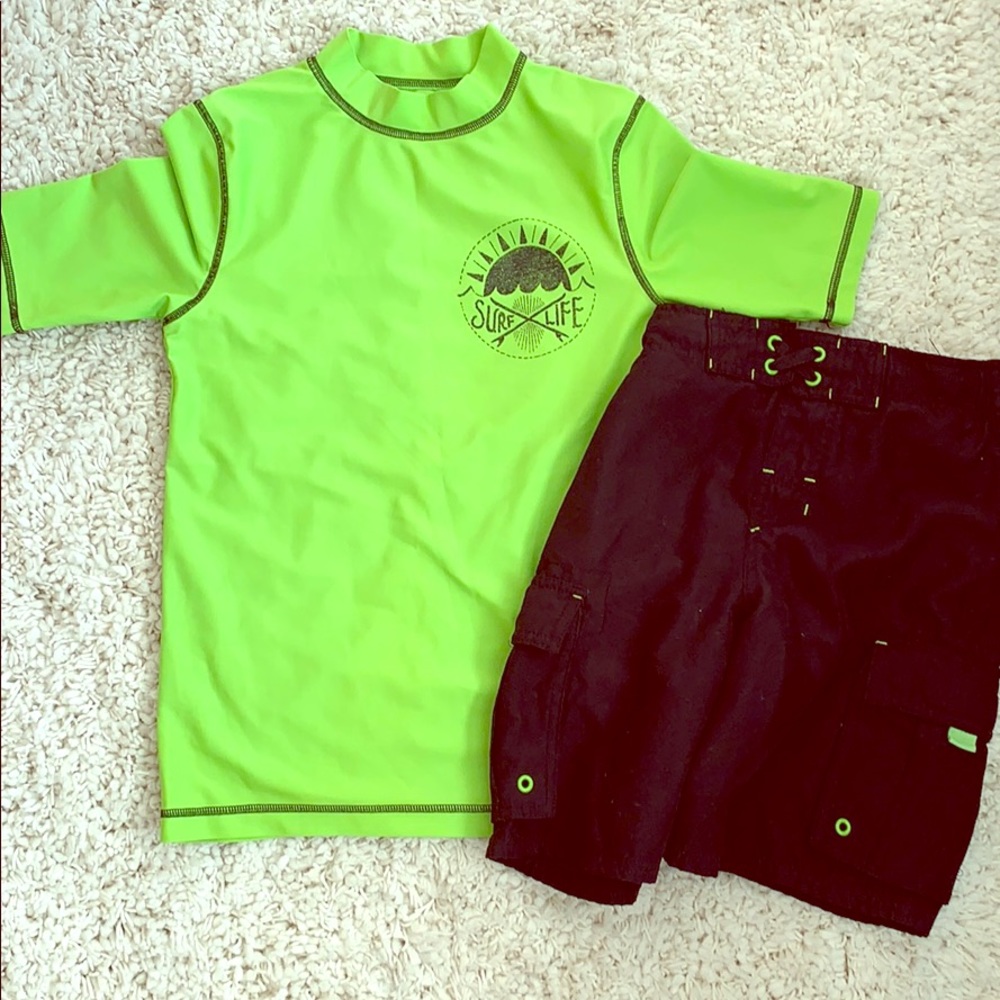 Swim trunks and swim shirt